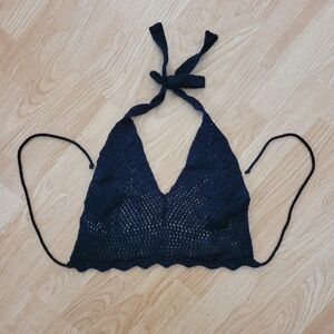 Backless Crochet Top